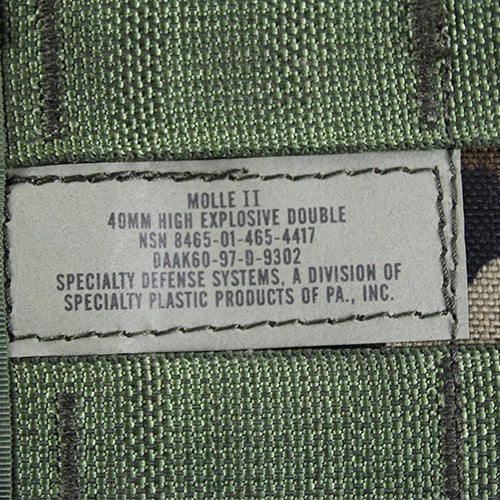 MOLLE 40mmポーチ ダブル 米軍放出品 軍用実物