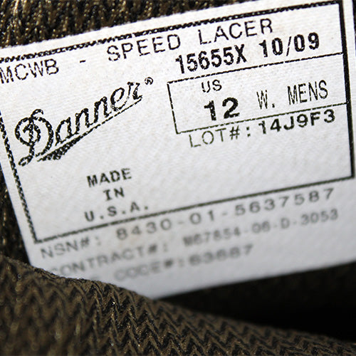 Danner USMC MCWB SPEED LACER 米軍放出品 軍用実物