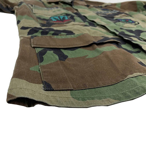 US ウッドランド ジャケット ワッペン付き 米軍放出品 軍用実物