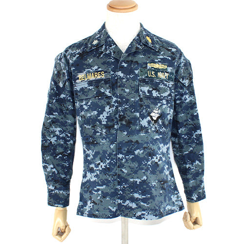 NAVY NWU BDU ジャケット ワッペン付き 米軍放出品 軍用実物