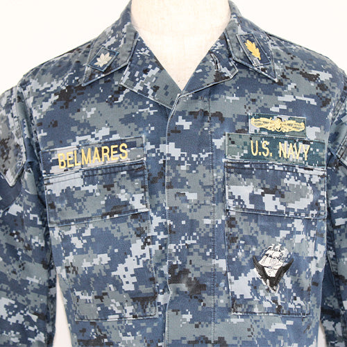 NAVY NWU BDU ジャケット ワッペン付き 米軍放出品 軍用実物