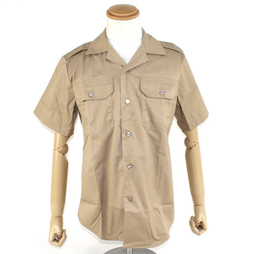 SHIRT MENS SHORT SLEEVE TAN 445 米軍放出品 軍用実物